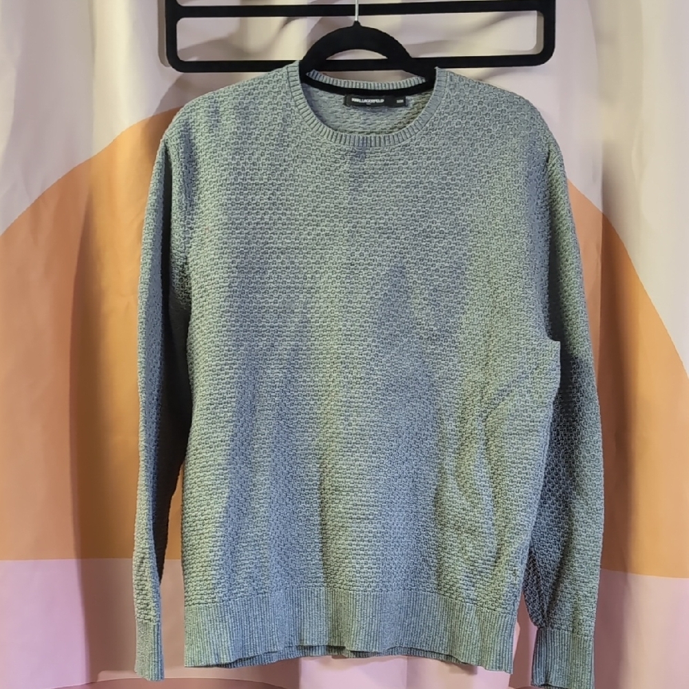Men's Karl Lagerfeld Grey Knit Sweater